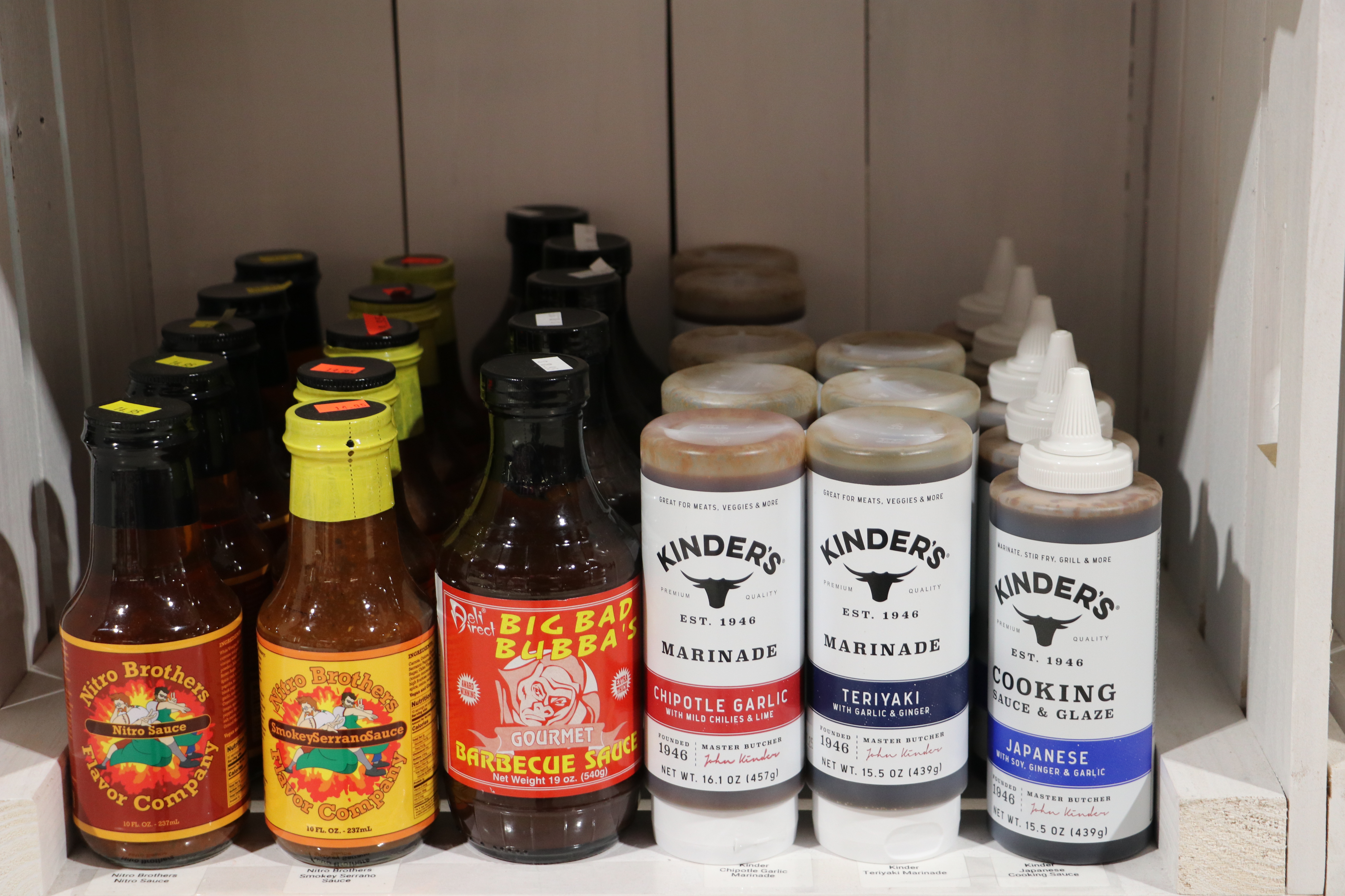 Gourmet provisions and BBQ sauces