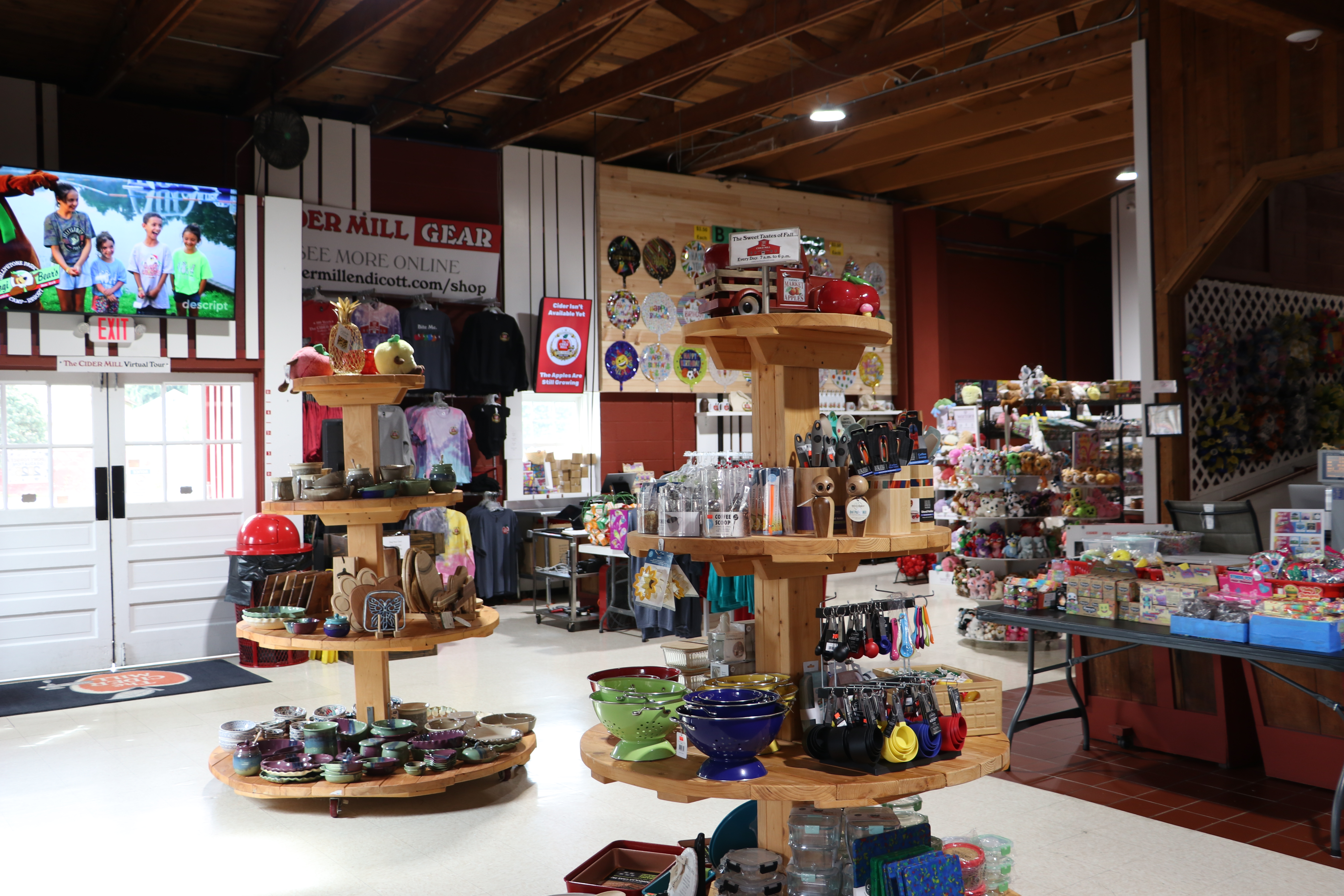 Inside The Cider Mill gift shop