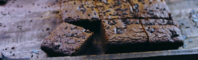Fresh-baked brownies at The Cider Mill